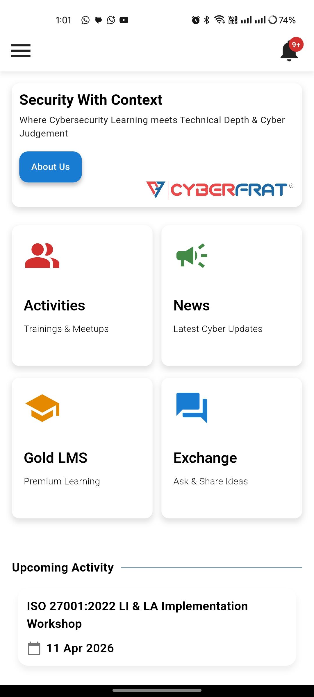 CF App Screen